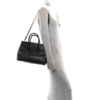 Grained Calfskin Small Supple Sac De Jour Black