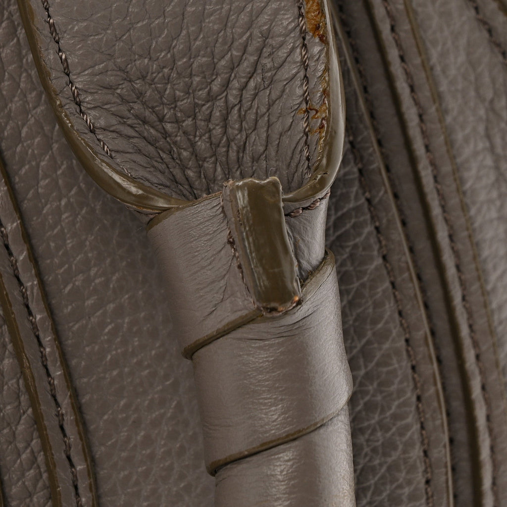 Calfskin Medium Marcie Satchel Cashmere Grey