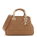 Calfskin Cannage Small The Lady 95.22 Beige