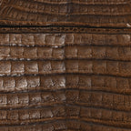 Alligator Shopping Tote Brown