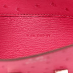 Ostrich Constance Long Wallet Rose Tyrien