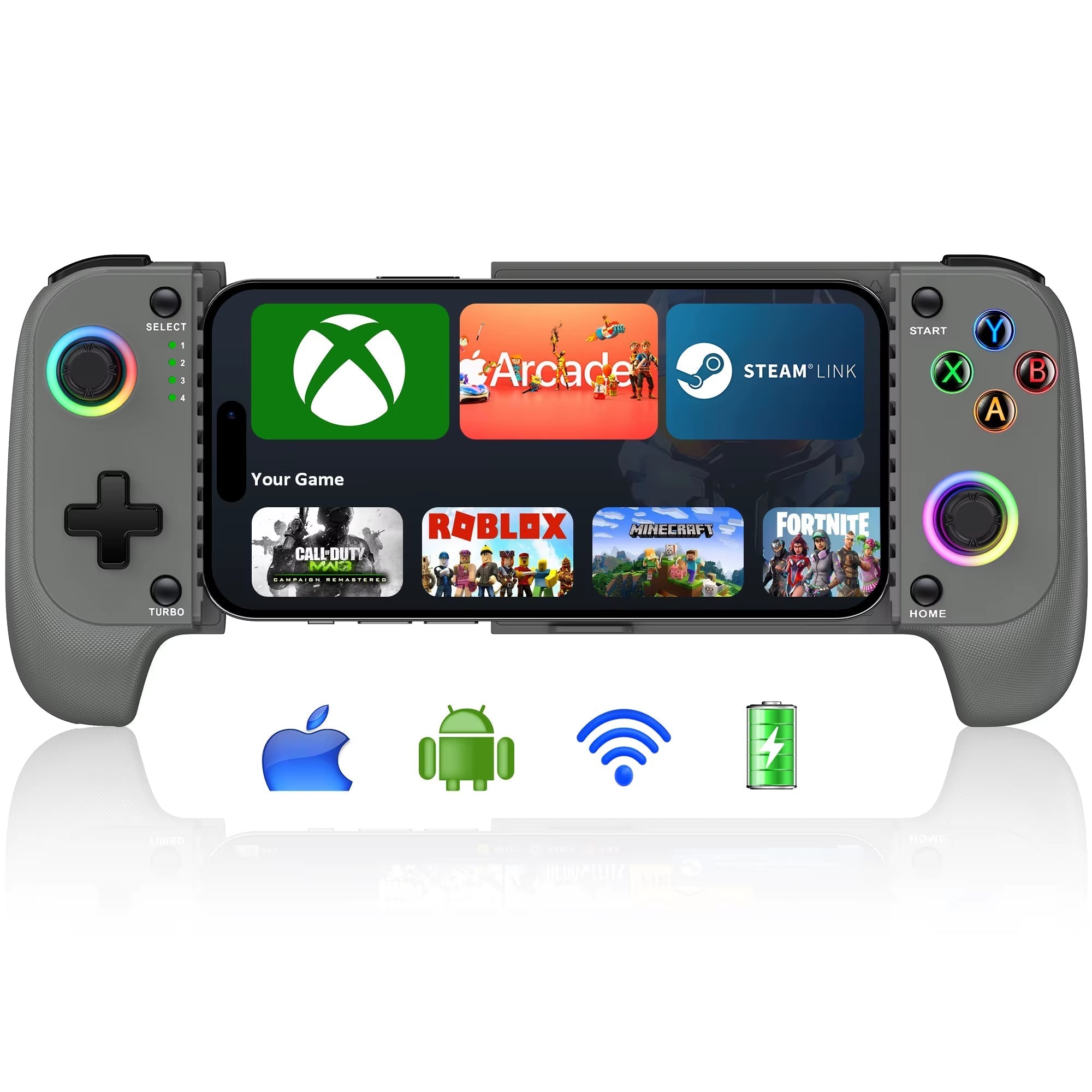 MC103 Type-C Mobile Game Controller with Hall Effect Joystick for Android and PS Cloud Gaming