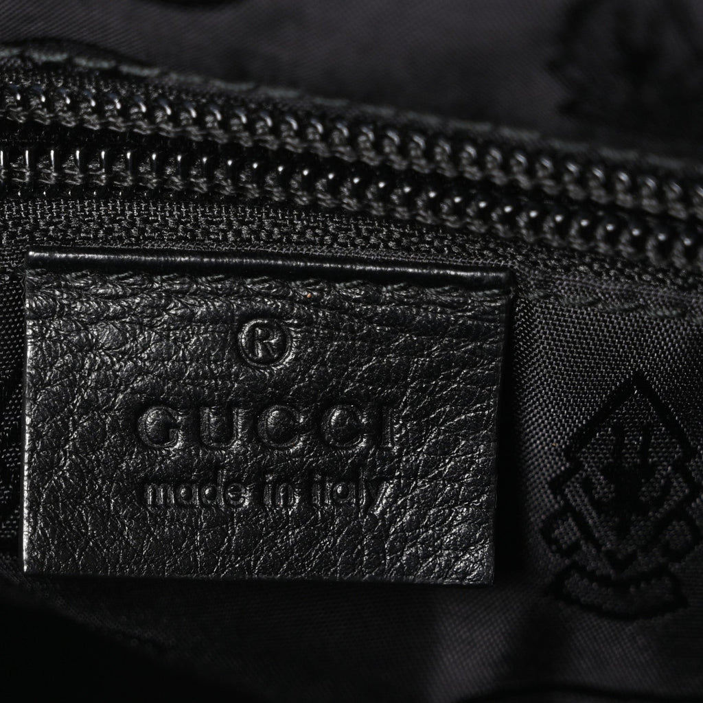 Guccissima Flat Messenger Bag Black