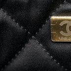Shiny Calfskin Quilted Small Chanel 22 Black