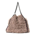 Wool Fur Small Falabella Tote Pink
