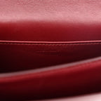 Box Calfskin Teen Classic Box Flap Bag Burgundy