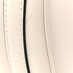 Soft Calfskin Small Arque Shoulder Bag White