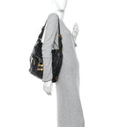 Calfskin Paddington Hobo Black