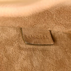 Suede Calfskin Large Lulu Shoulder Bag Beige