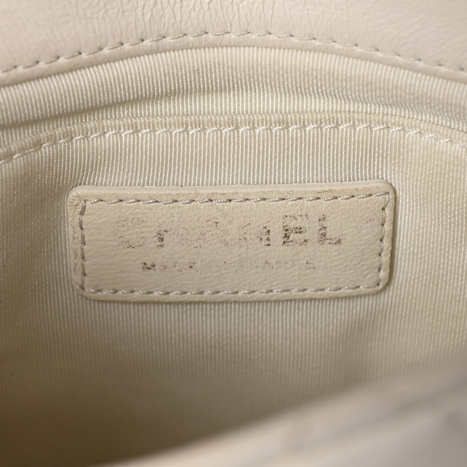 Lambskin Quilted Small My Precious Flap White