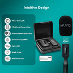 Movo WMX-2-C USB-C Wireless Mic for USB-C w Handle