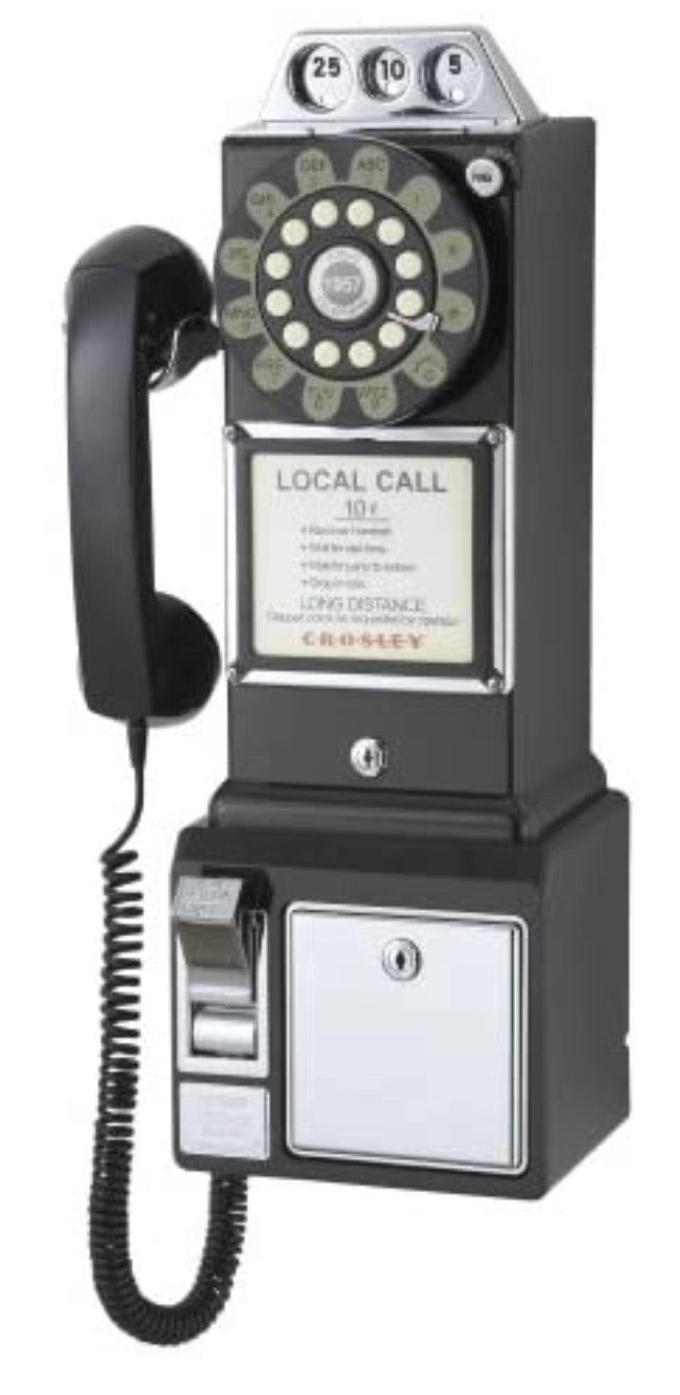 Crosley 1950's Payphone With Push Button Technology