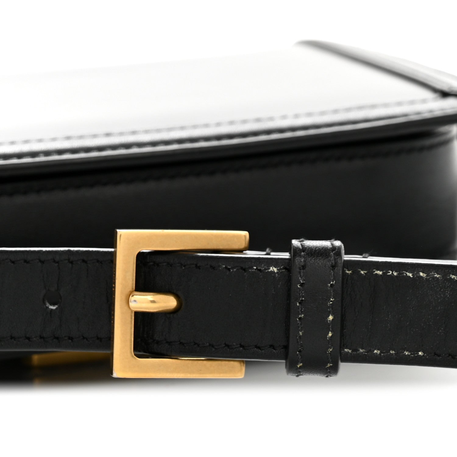 Smooth Calfskin Small Solferino Satchel Black