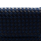 Denim Nappa Intrecciato Padded Messenger Abyss Indigo
