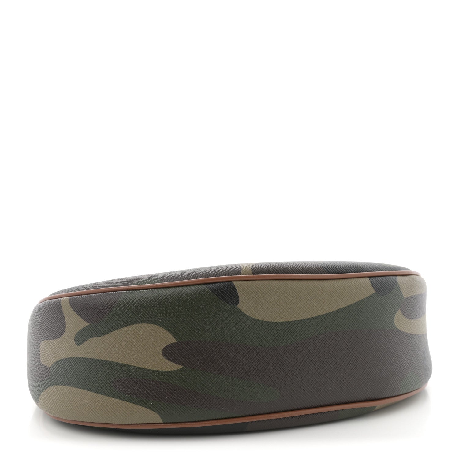 Canvas Calfskin Camouflage Ava Logo Triomphe Shoulder Bag Khaki