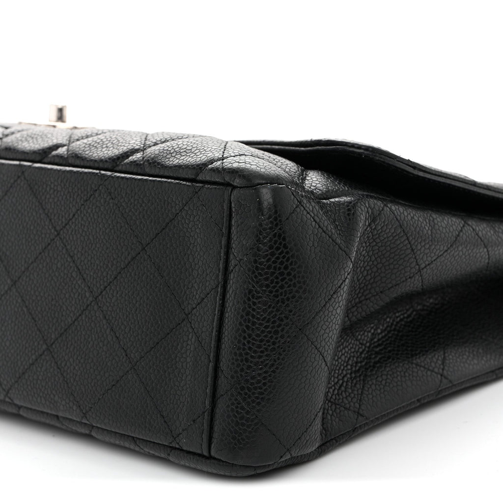 Caviar Maxi Single Flap Black