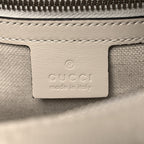 Calfskin GG Tennis Embossed Square Messenger Bag Mystic White