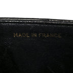 Patent Vertical Quilt Small Flap Black
