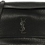 Grained Lambskin Monogram Large Niki Chain Satchel Black