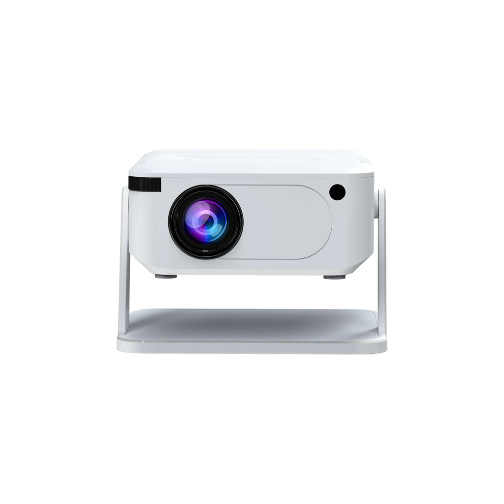 Android HD Digital Projector with Holder - Smart Outdoor Projector with HDMI, USB, and Wireless Connectivity for Home Cinema
