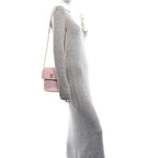 Calfskin Quilted Pearl Small About Pearls Hobo Bag Light Pink