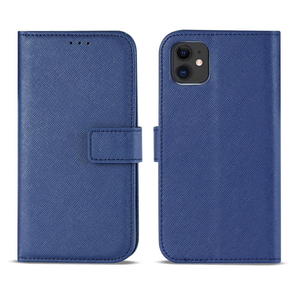 Slim Stand Case With Card Holder Slots Apple Iphone 12 Mini In Blue