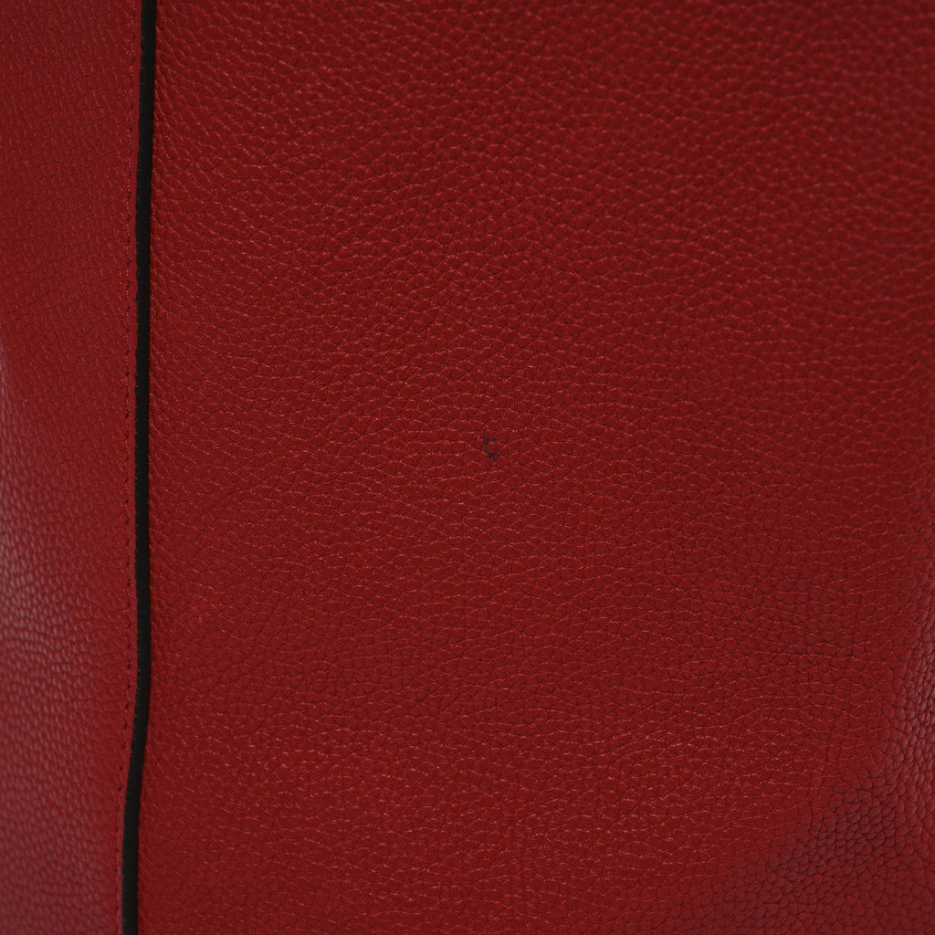 Soft Grained Calfskin Medium Belt Cabas Phantom Coquelicot