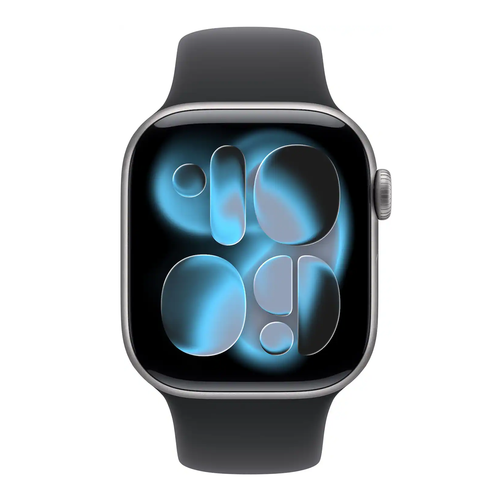 Apple Watch Series 11 42mm GPS+Cell Space Gray mit schwarzem Sportarmband S/M MF8A4LW/A