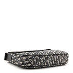 Grained Calfskin Oblique Saddle Messenger Black