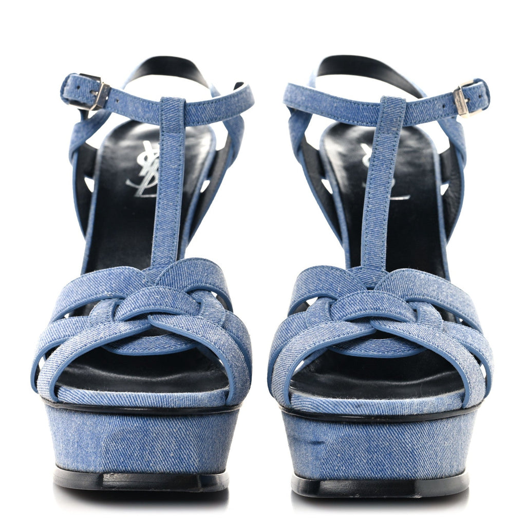 Denim Tribute 105 Platform Sandals 39.5 Blue