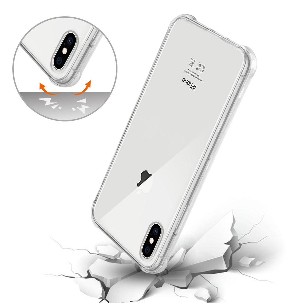 Iphone Xs Max Clear Bumper Case With Air Cushion Protection In Clear