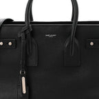Grained Calfskin Small Supple Sac De Jour Black
