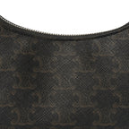 Triomphe Canvas Calfskin Ava Shoulder Bag Tan