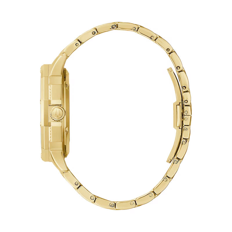 Bulova Men's Octava Crystal Gold Watch