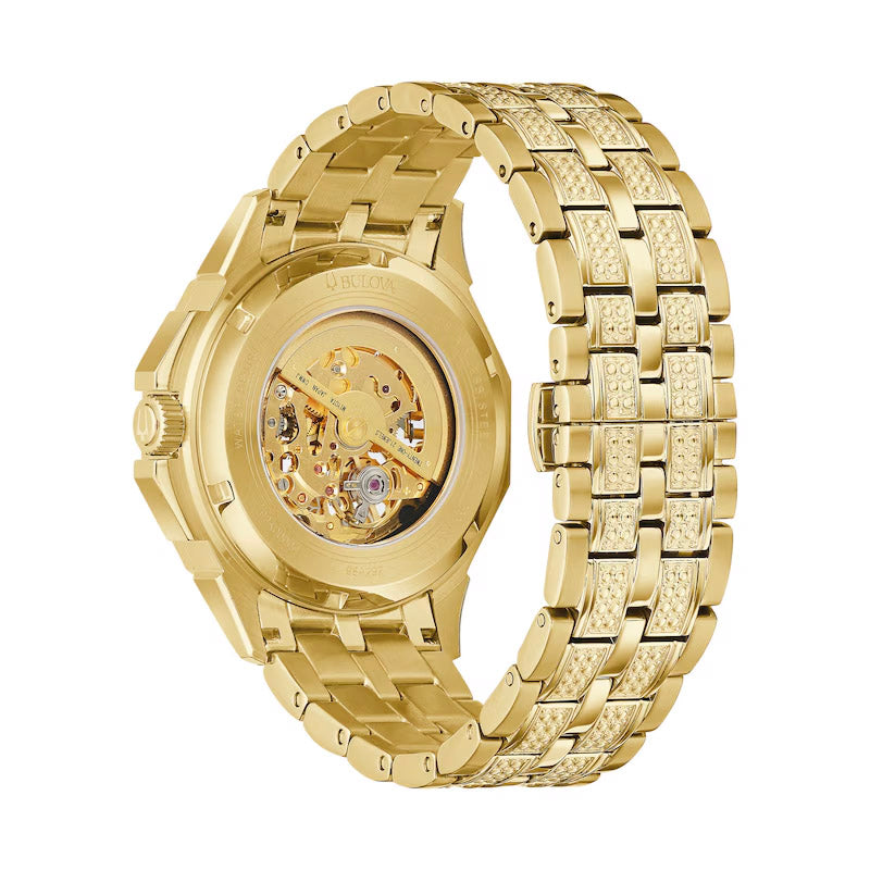 Bulova Men's Octava Crystal Gold Watch