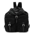 Tessuto Nylon Saffiano Medium Backpack Black