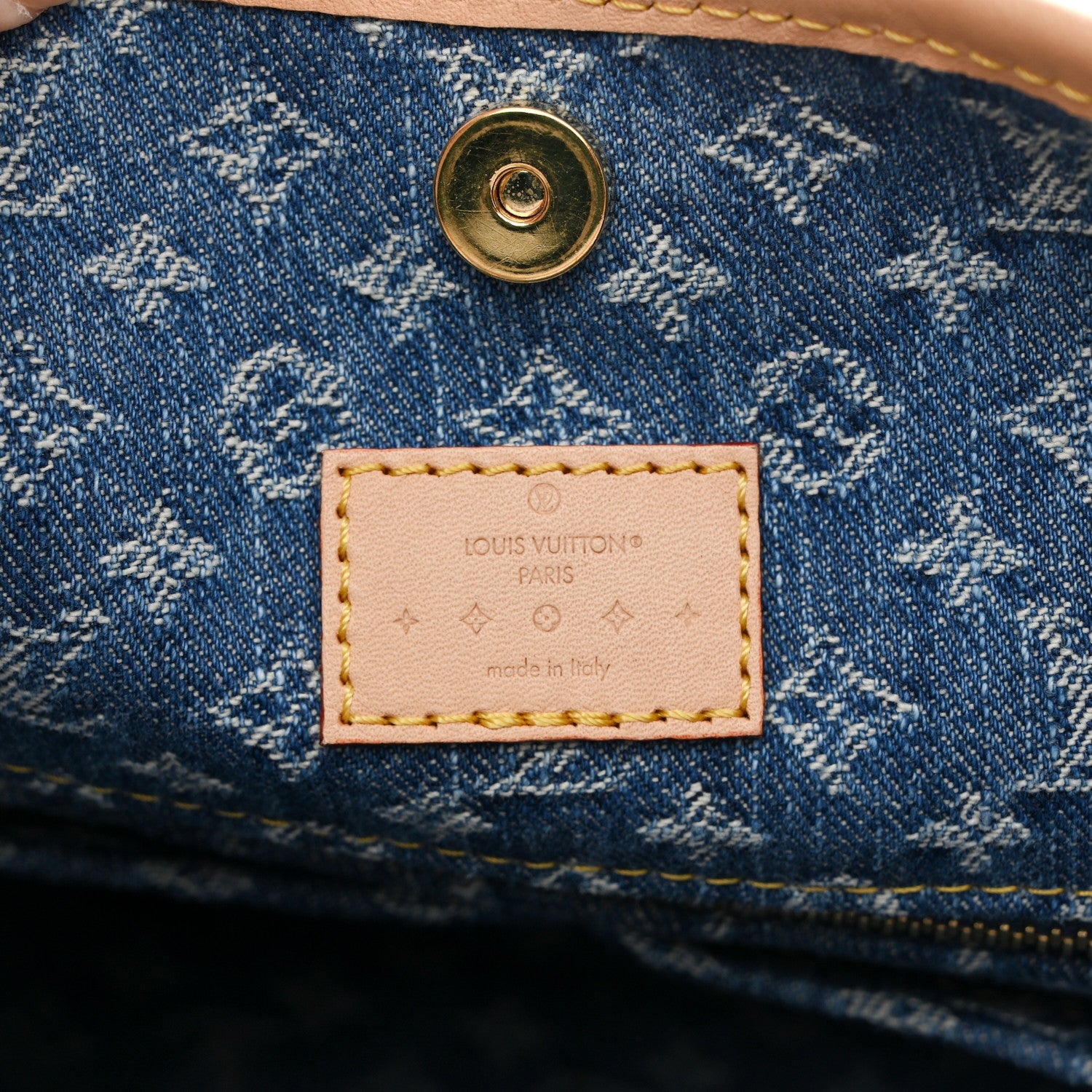 Monogram Denim CarryAll MM Blue