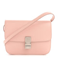 Smooth Calfskin Medium Classic Box Flap Bag Pink