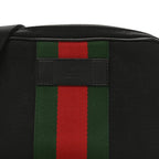 Canvas Web Slim Belt Bag Black