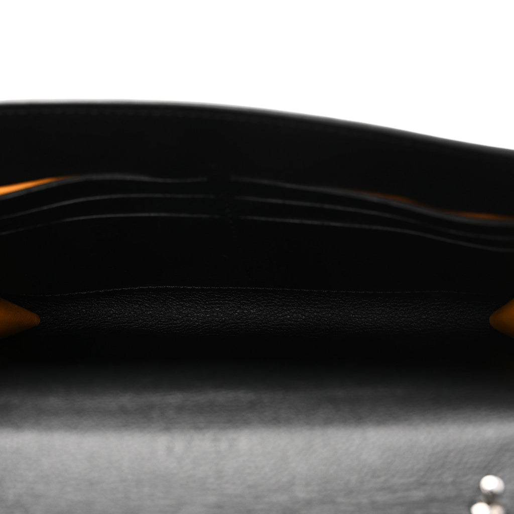Goyardine Calfskin Chypre Wallet Pouch Black