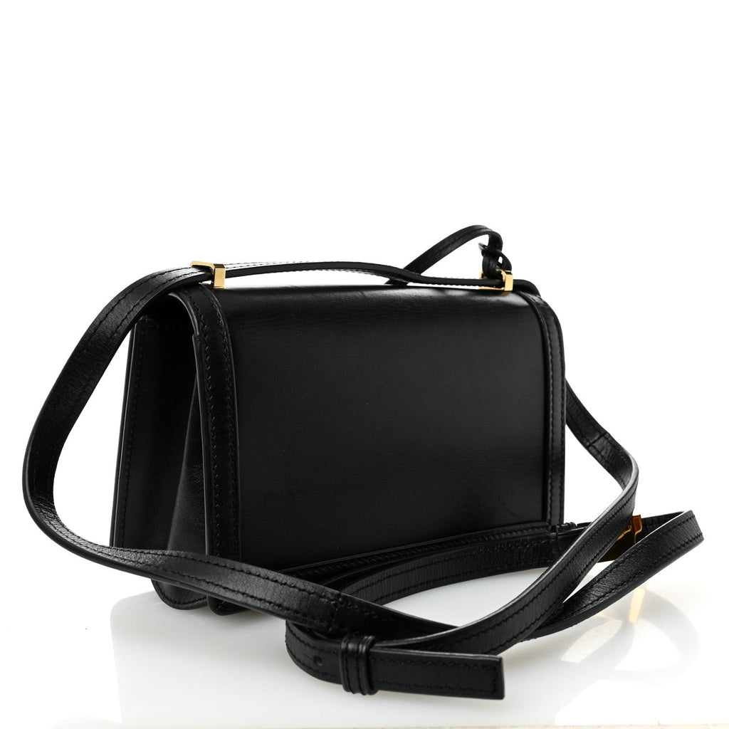 Calfskin Small Barcelona Shoulder Bag Black