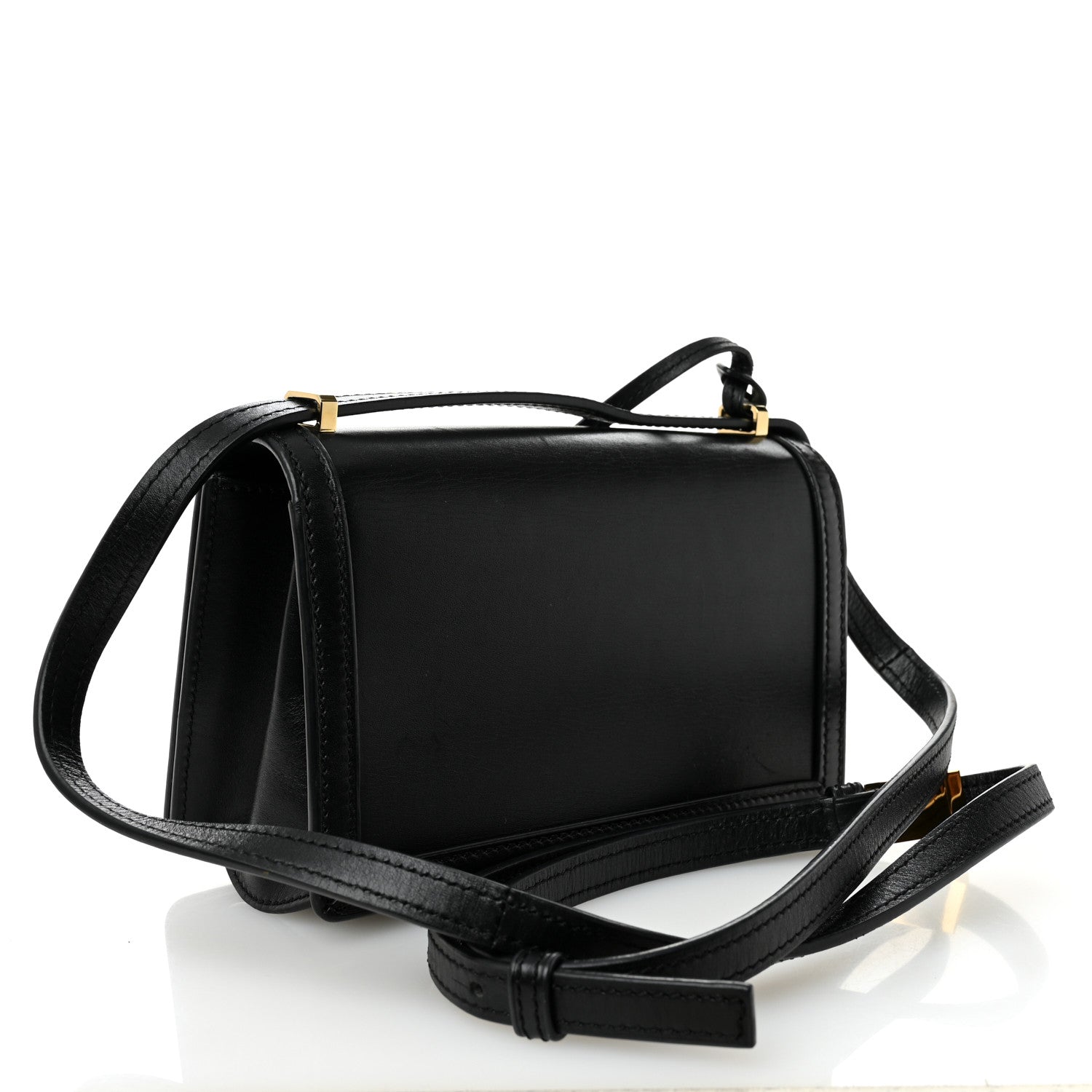 Calfskin Small Barcelona Shoulder Bag Black