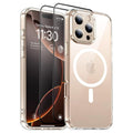 Entronix Bundle Compatible with iPhone 16 Pro Max - [Magnetic] Clear Case & 2 Clear Screen Protectors