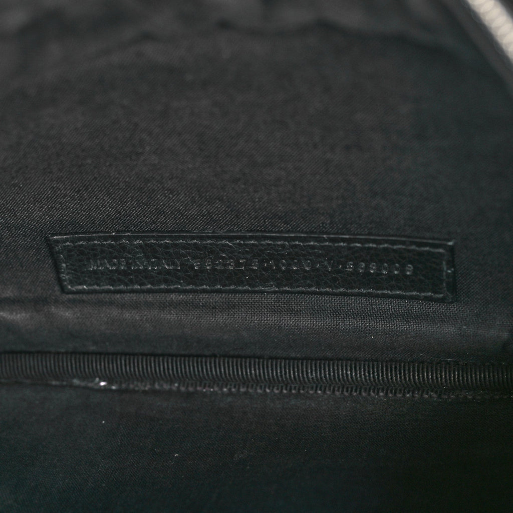 Smooth Calfskin Logo Large Everyday Beltpack Black White