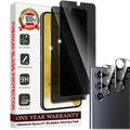 Entronix Anti-Spy Privacy Screen Protector & Camera Lens Protector Compatible with Galaxy S25 Ultra - 4 Piece Combo