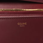 Box Calfskin Medium Classic Box Flap Bag Burgundy