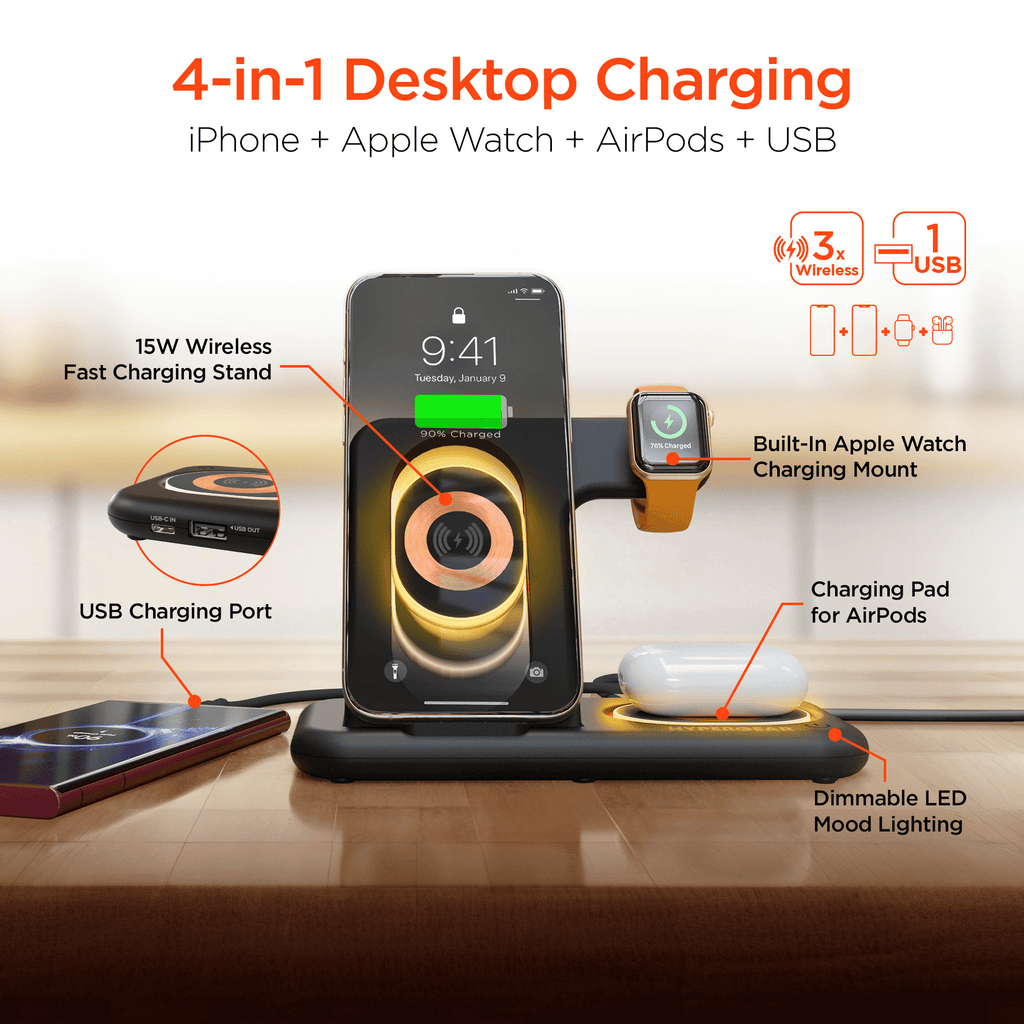 4 in 1 Wireless Charging Stand