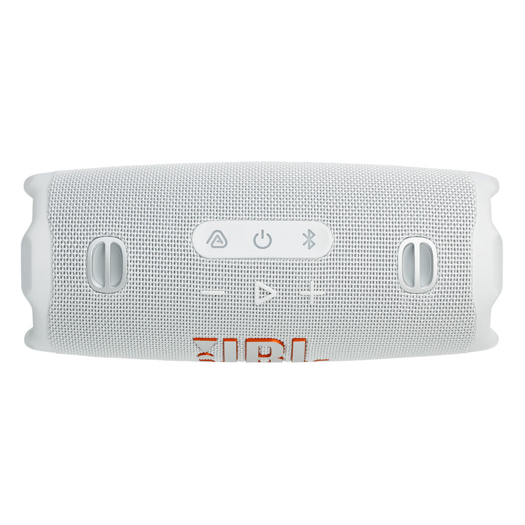 JBL Charge 6 Waterproof Portable Speaker Bundle with gSport Silicone Sleeve (White)
