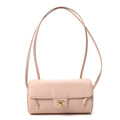 Shiny Caviar Preppy Coco Small Bowling Bag Light Pink