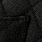 Caviar Quilted Small Coco Handle Flap Black